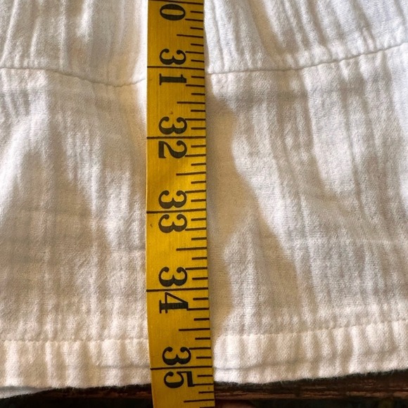 Quince NWOT SZ XSM white flax linen cotton swing dress mini - Picture 11 of 16